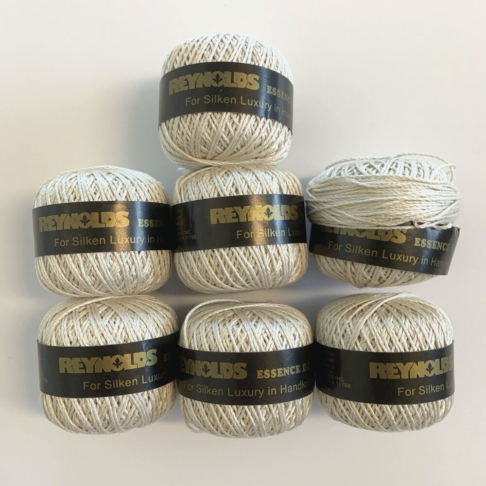 7 Reynolds Essence de Soie 100% Silk Yarn Beige 20 g 73 yd each